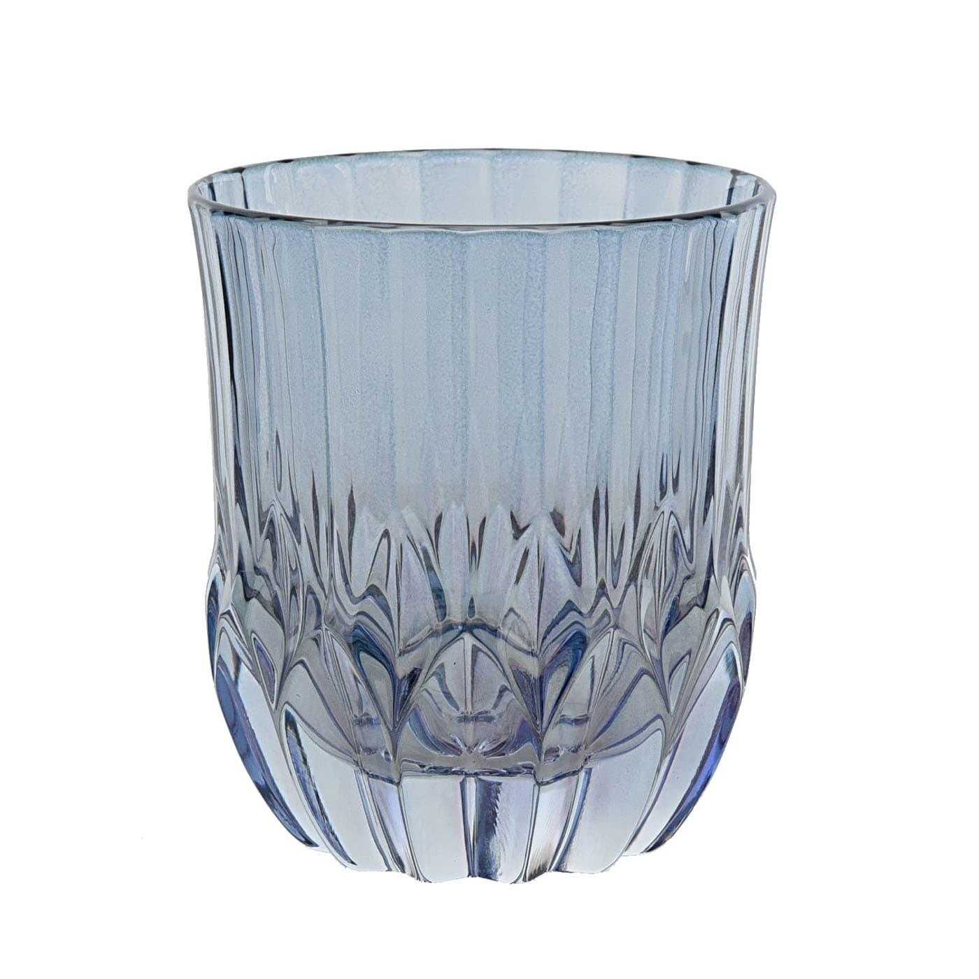 Masterfully crafted and decorated by expert artisans following traditional methods, this set of six water glasses makes a lively and refined addition to any dining set. Part of a series distinguished by a classic-inspired grooved motif, each piece