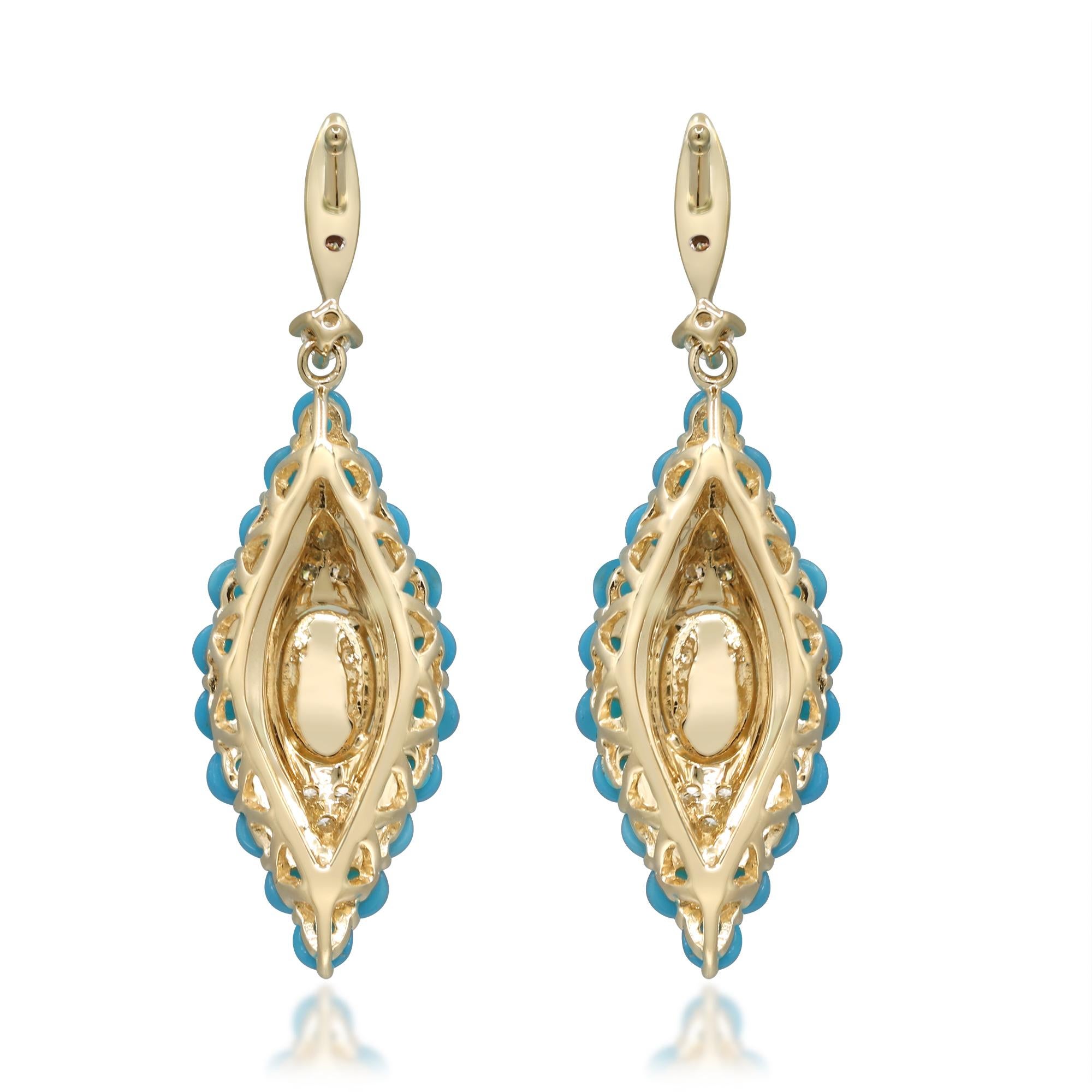 Taille ovale Ada Boucles d'oreilles en or jaune 14K avec opale éthiopienne de taille ovale en vente
