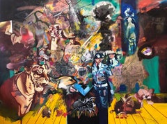Homage to Hieronymus Bosch, 21st Century Figurative Ada Lungu, Romania 2017