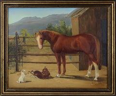 Antique Thoroughbred Horse 1940 by Ada (Kruse) Ducker - Exhibited Nevada State Museum