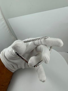 ADA Jewelry Black Diamond Stretch Bracelet, 5.80 Carats, 14K White Gold