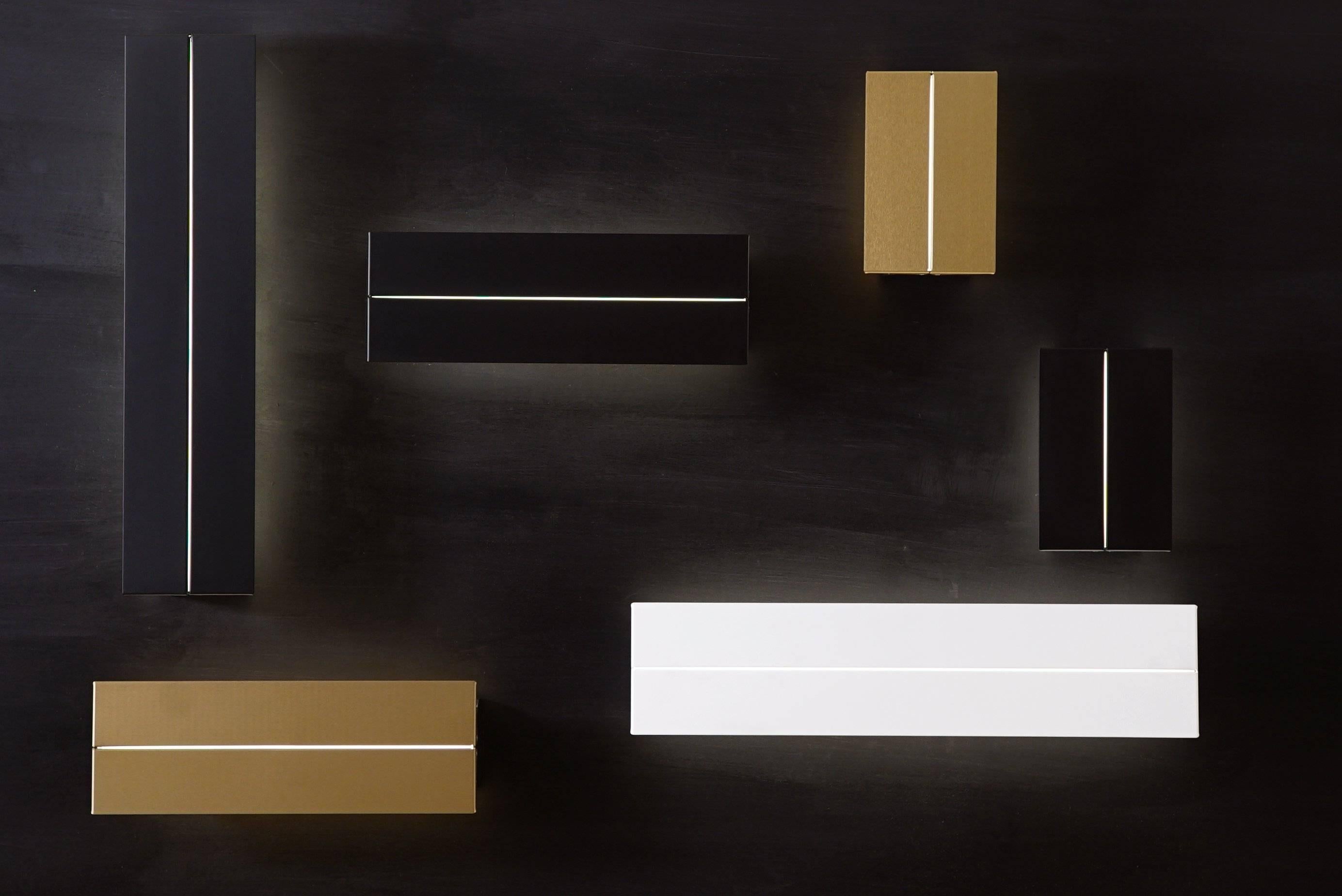 American Ada Sconce 9 Black & Brass by Ravenhill Studio (Damp Rated) For Sale
