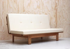 Handmade Ada Sofa, Contemporary Daybed/Futon - Oak, Wool Fabric - by BACD studio