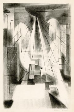Vintage Brooklyn Bridge — Mid-century modernist abstraction