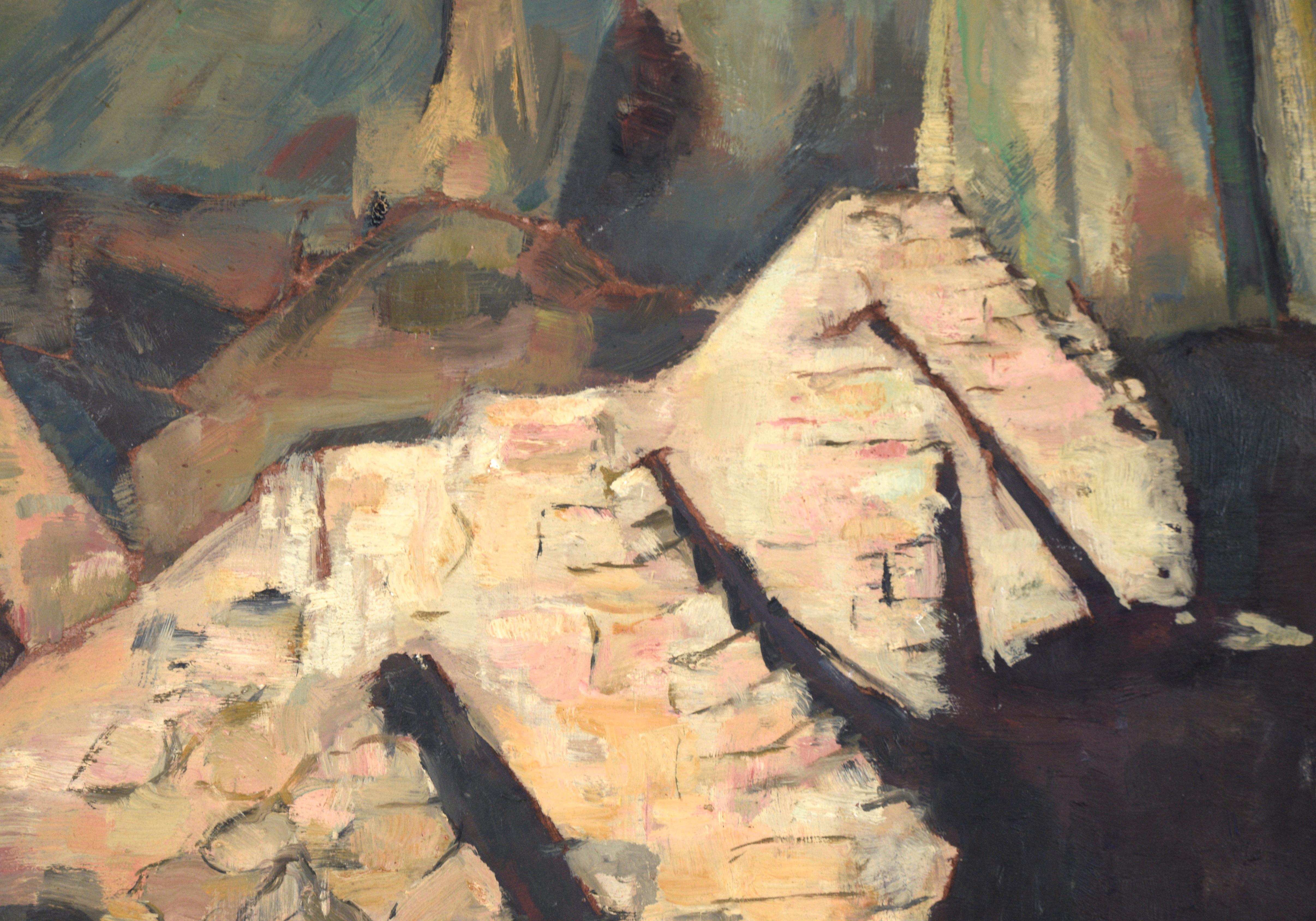 Swiss Mountain Landscape by Ada Wolpe 1960 2