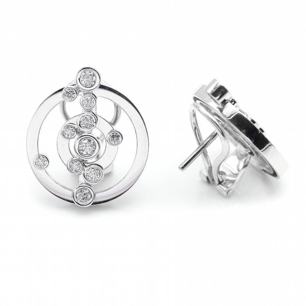 ADAGIO Earrings in White Gold and Diamonds. In New Condition For Sale In BARCELONA, ES