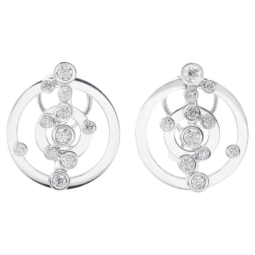 ADAGIO Earrings in White Gold and Diamonds. For Sale