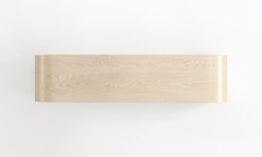 Adagio Elegant Wooden Console Table with Marble Decor Elements