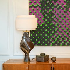 Adagio lamp - Copper Bright - Scuptural ceramic handcrafted lamp