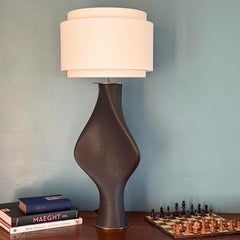 Adagio lamp - lava matt - Scuptural ceramic lamp