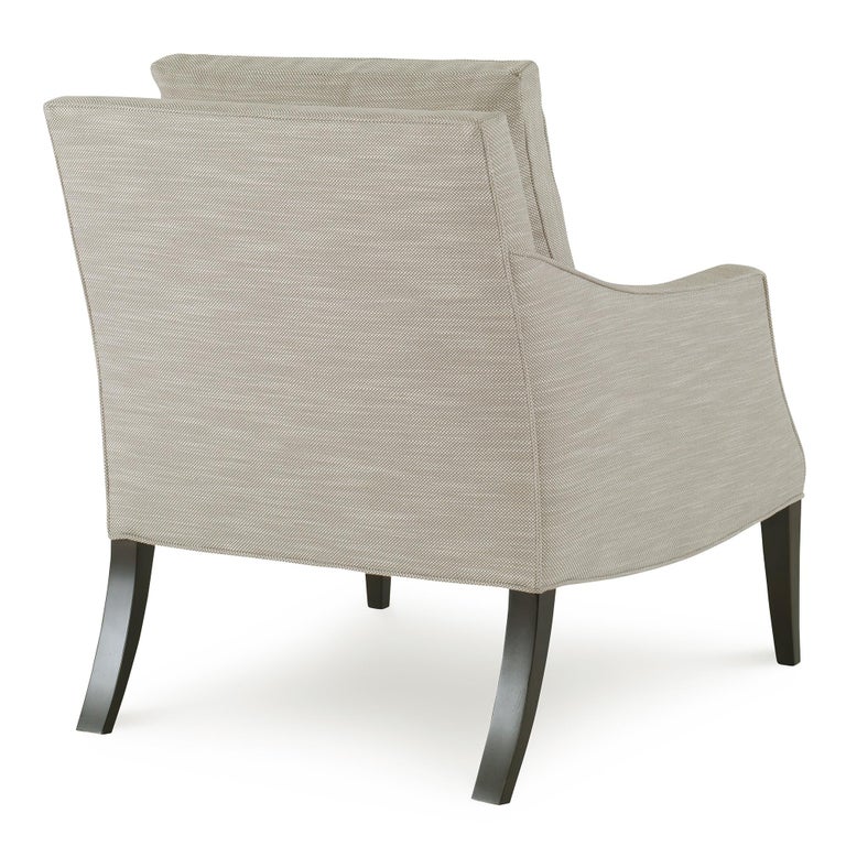 Adair Chair in Gray and White by CuratedKravet For Sale at 1stDibs