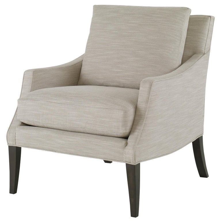 Adair Chair in Gray and White by CuratedKravet For Sale at 1stDibs