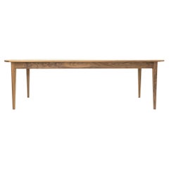 Adair Table, Refined English Rustic Dining Table in Walnut