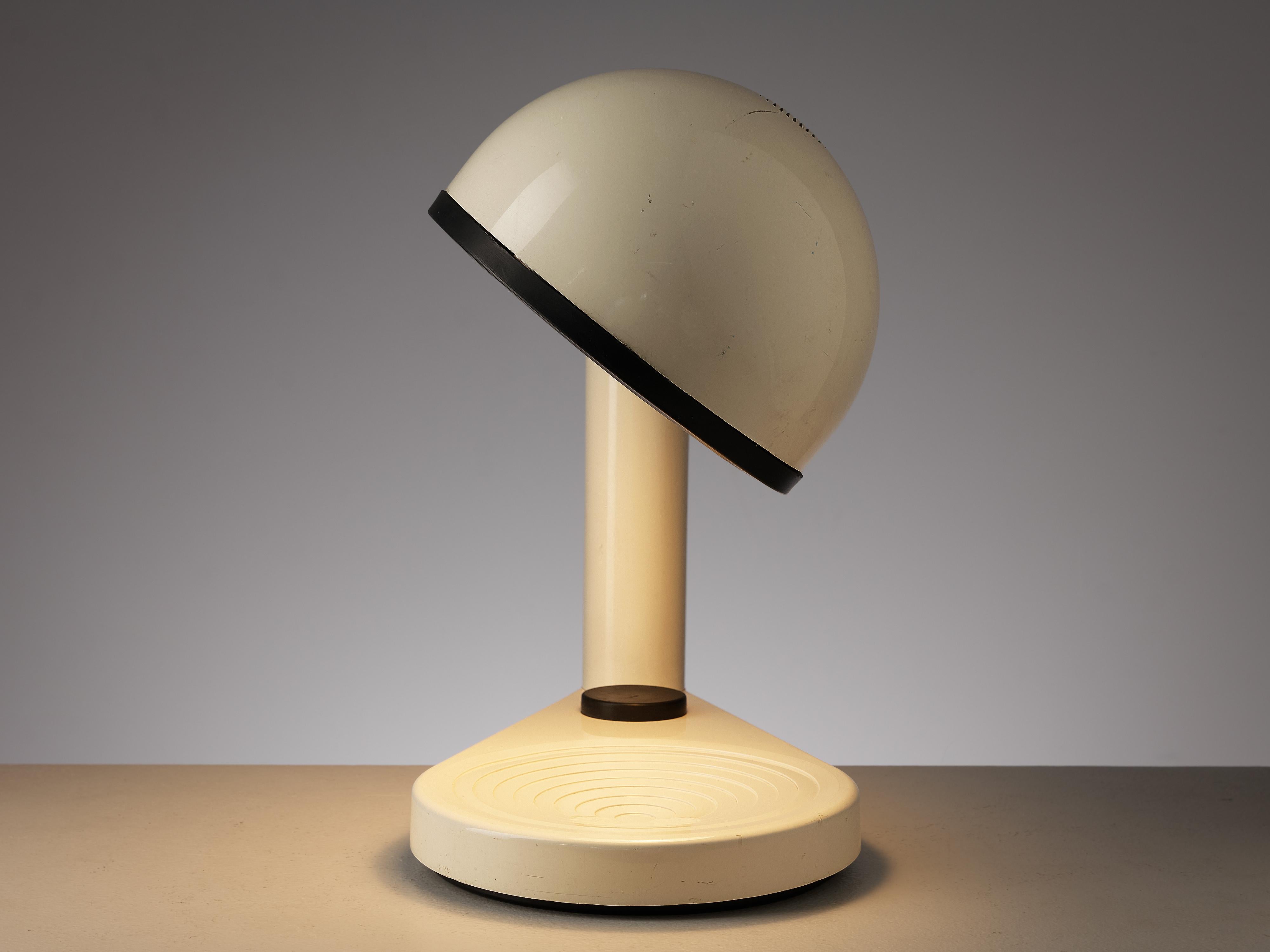Italian Adalberto Dal Lago for Bieffeplast White Table Lamp