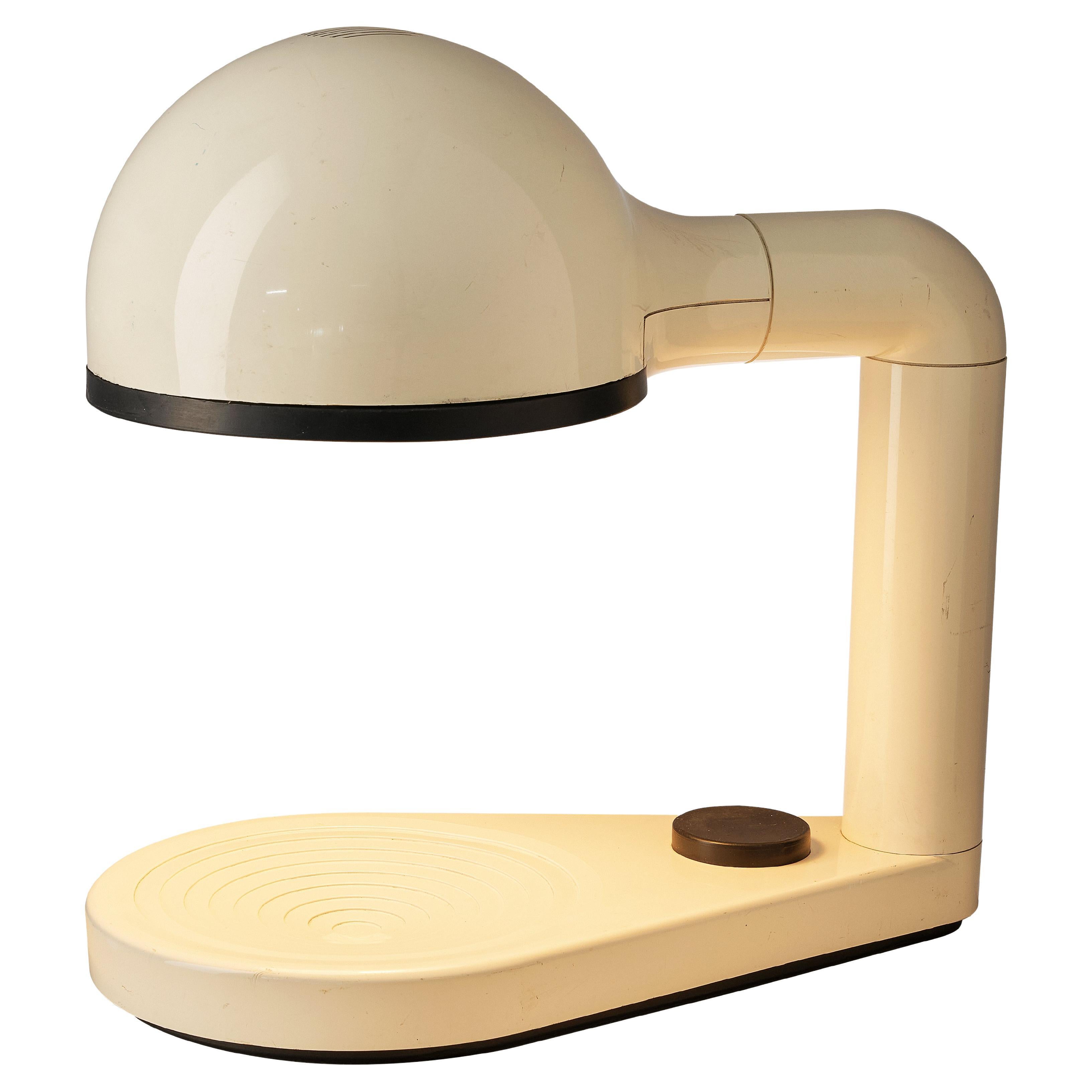 Adalberto Dal Lago for Bieffeplast White Table Lamp