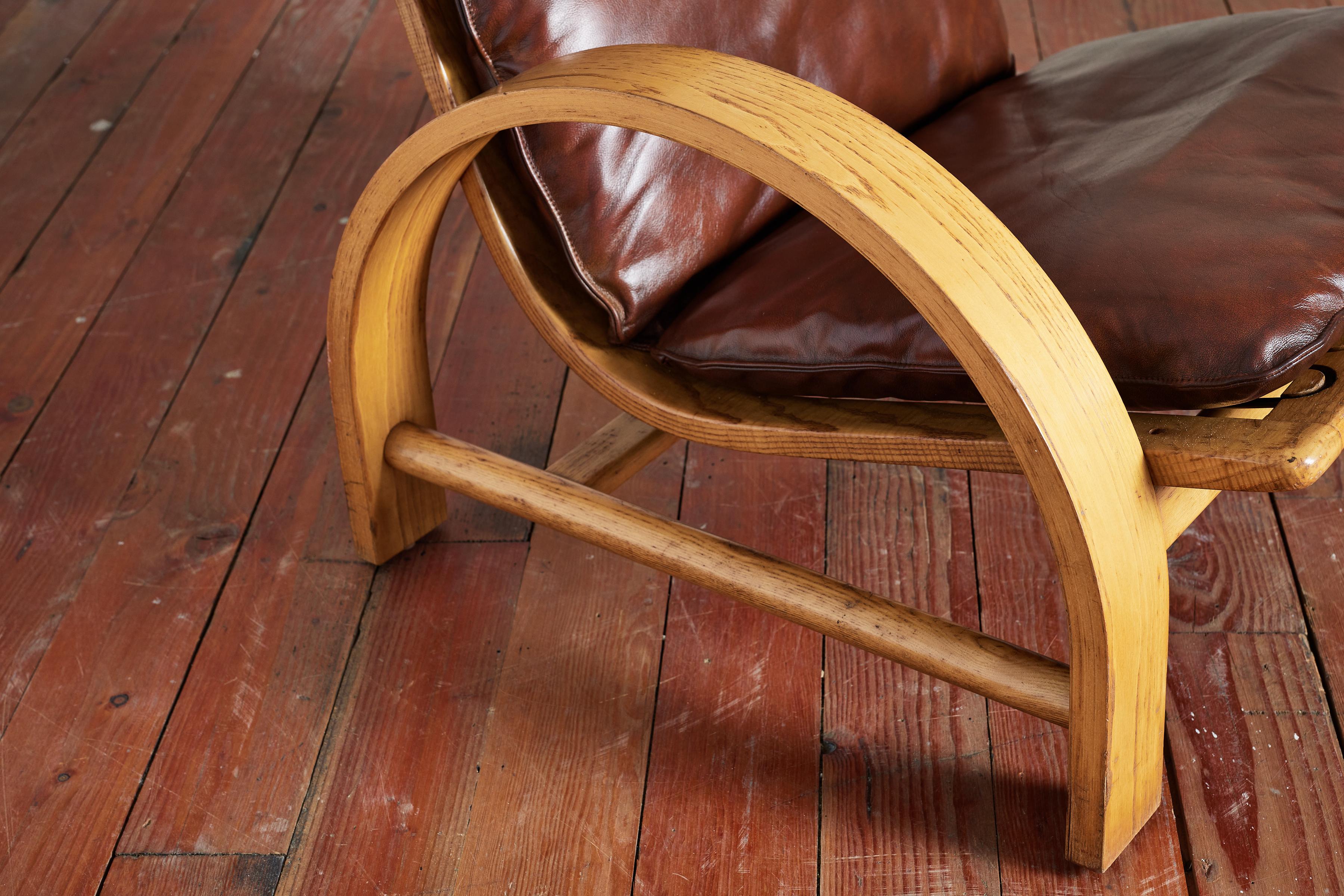 Adalberto Del Lago Leather Chairs For Sale 7