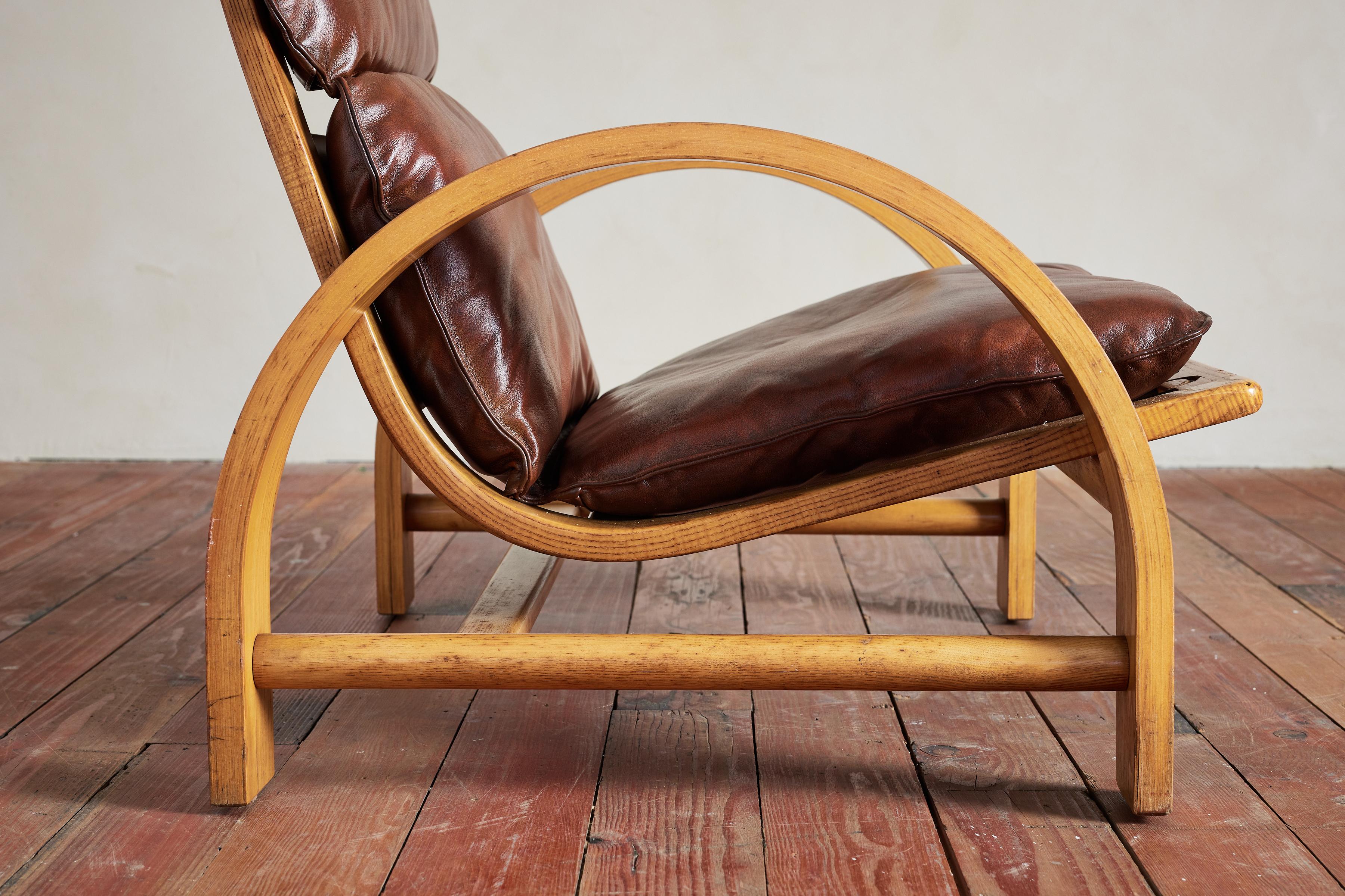 Adalberto Del Lago Leather Chairs For Sale 11
