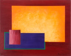 Des rectangles géométriques abstraits minimalistes - Acrylique sur toile