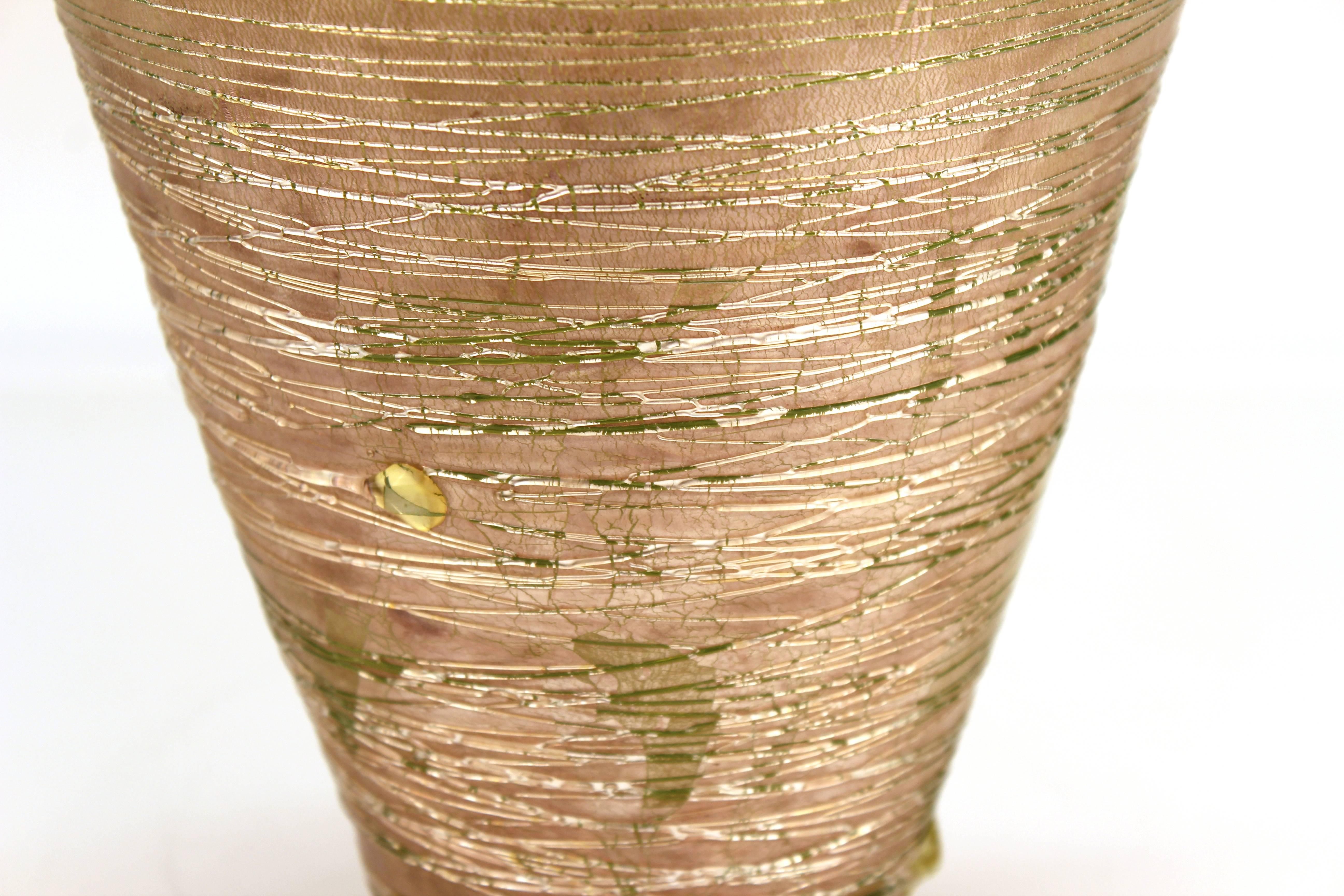 Late 20th Century Adam Aaronson for 'The Handmade Glass Co.' British Studio Art Glass Vase, Signed