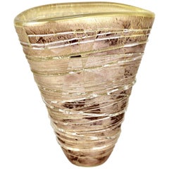 Adam Aaronson Glass Vase for 'The Handmade Glass Co.' British Studio
