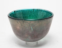 Adam Aaronson Modern English Art Glass Bowl