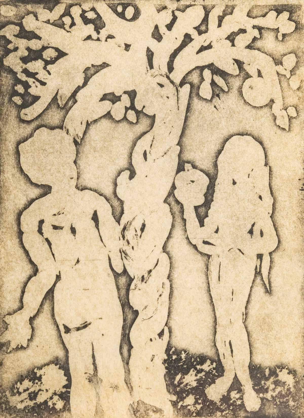 20th Century Adam and Eve and Dried Flowers