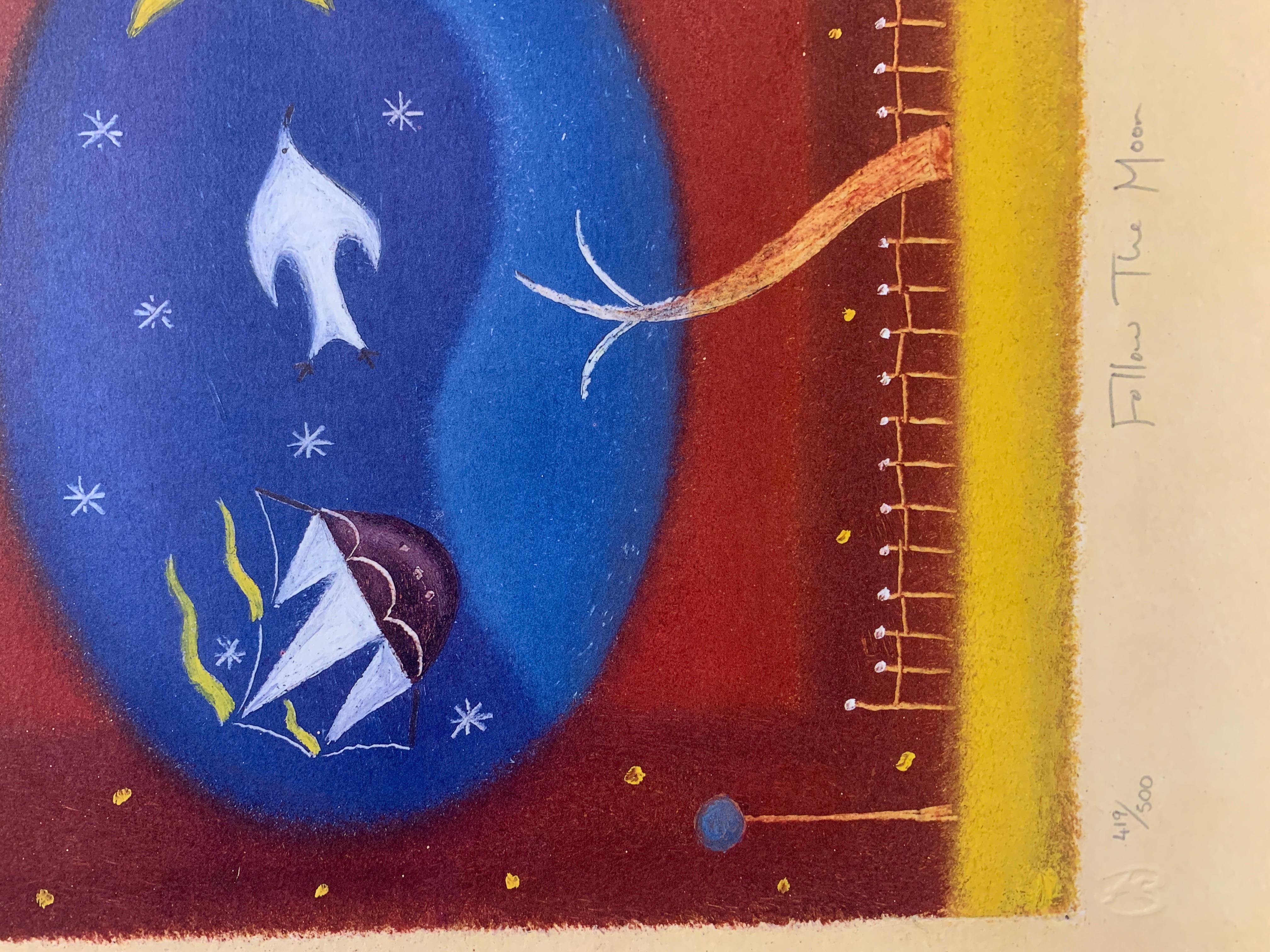 Follow the Moon - Print by Adam Barsby