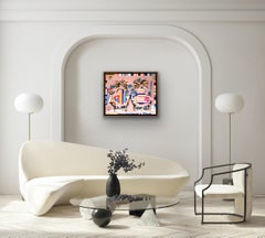 Adam Bartlett, Dessert of Love, Peinture originale Nature morte, Art naïf