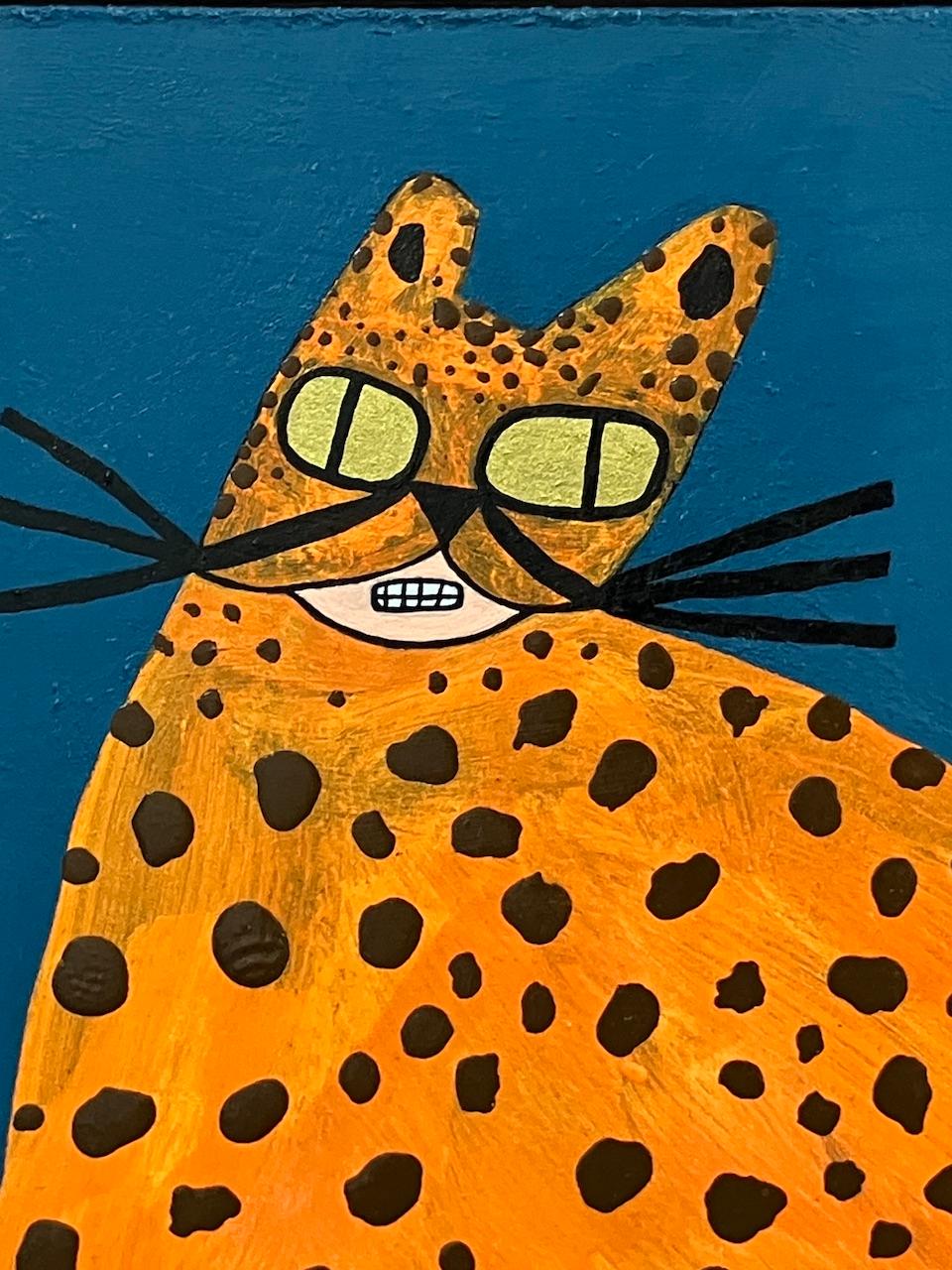 Esta pieza forma parte de una serie en curso que explora el uso del espacio, la composición y el mantenimiento de un estilo poco recargado. El uso de ese espacio dicta entonces la forma del animal. Normalmente representaría al animal de perfil, así