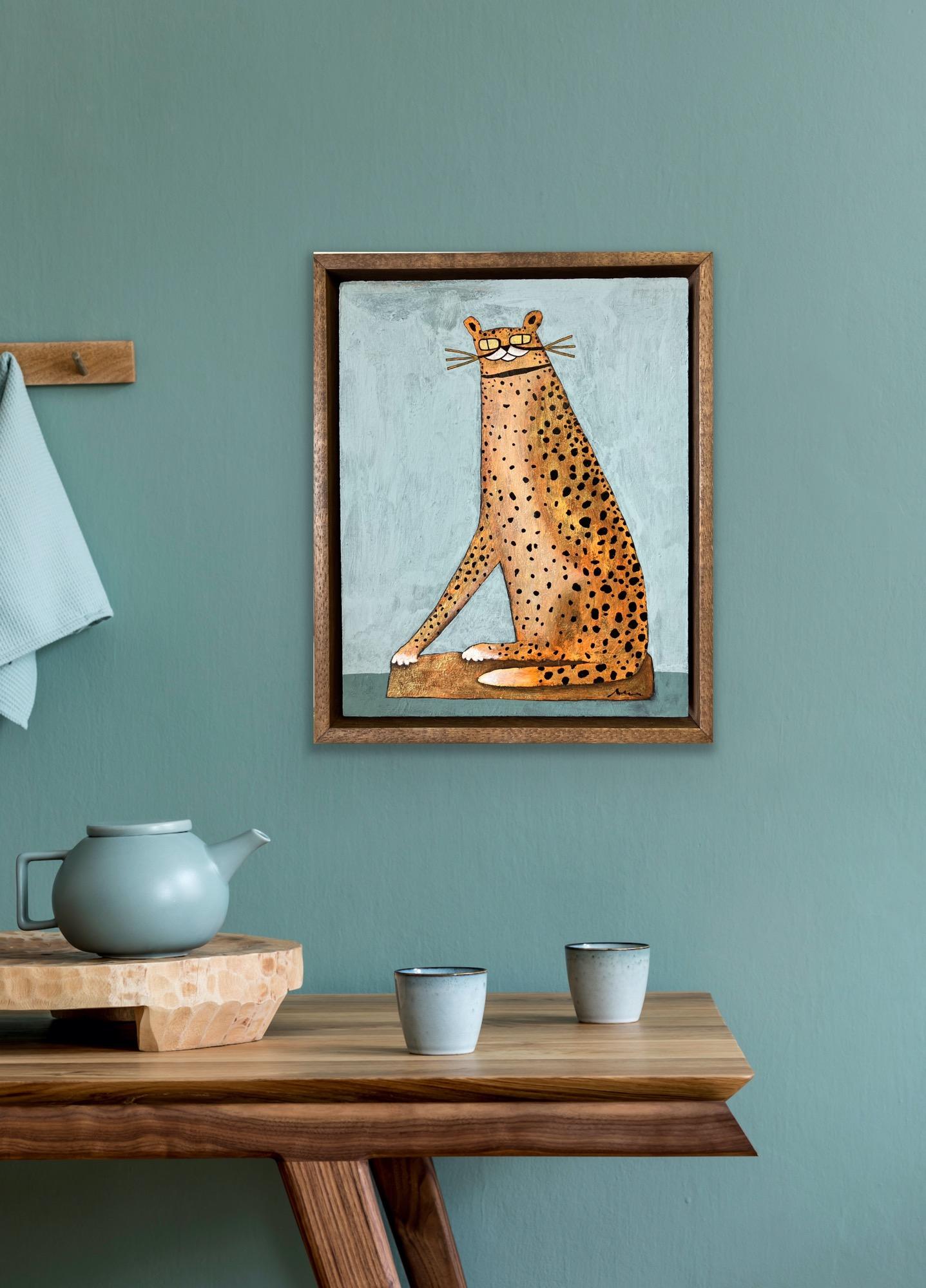 Ornamental Cheetah III & Eternal Wonder III, Set of 2, Original painting For Sale 7