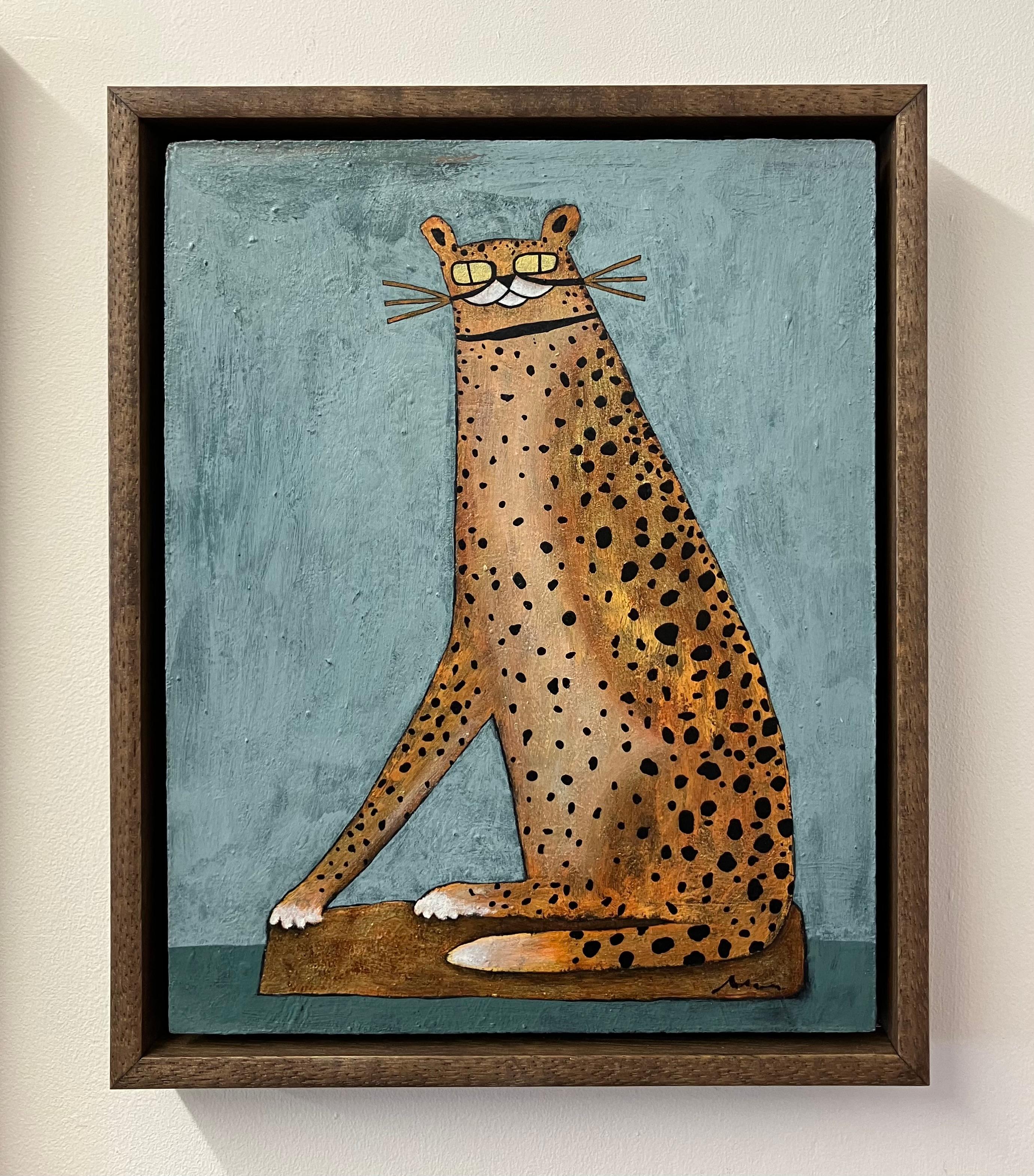 Ornamental Cheetah III & Eternal Wonder III, Set of 2, Original painting For Sale 3