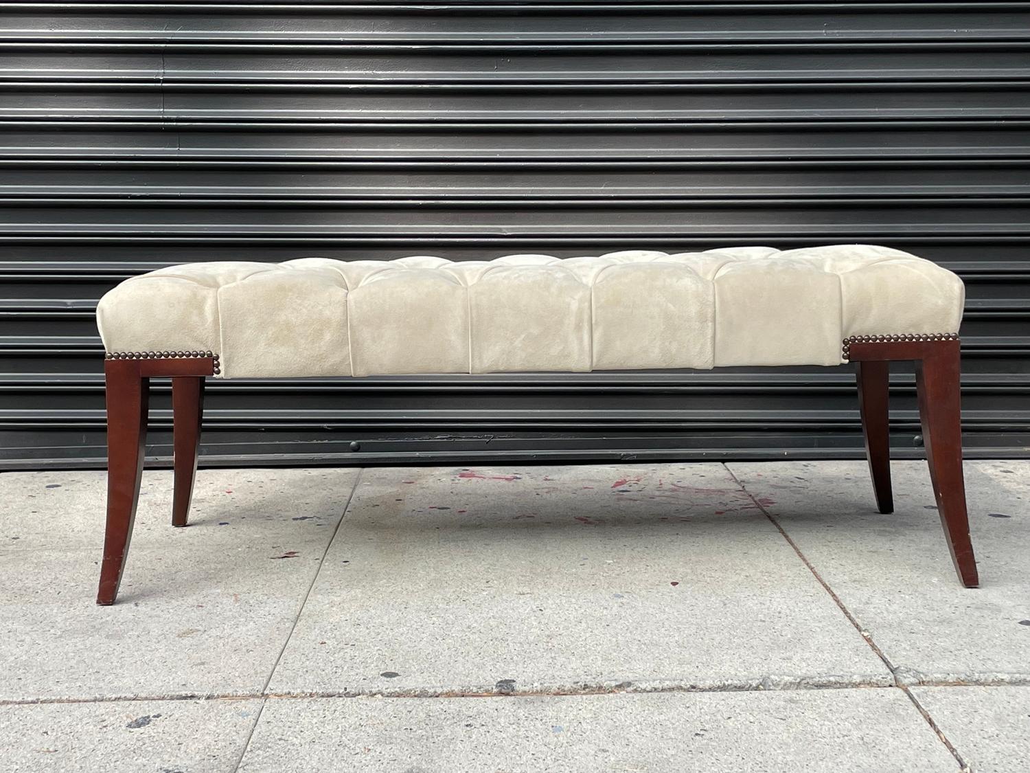 Adam Bench by Thomas Pheasant for Baker In Good Condition In Los Angeles, CA