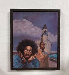 Adam Shaw - "Outkast" - Contemporary Hip Hop Portrait Oil Painting 2015