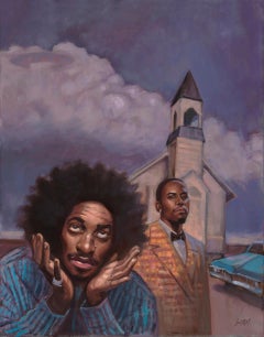 Adam Shaw - "Outkast" - Contemporary Hip Hop Portrait Ölgemälde 2015