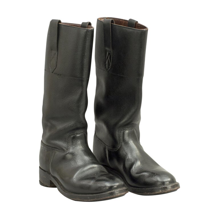 Adam Bros. Ltd. Leather Motorcycle Boots For Sale at 1stDibs