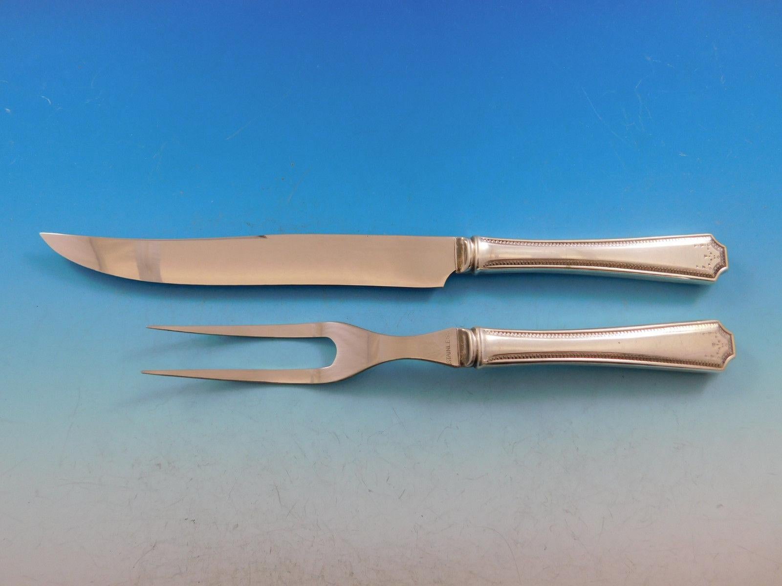 Service de couverts en argent sterling pour 12 personnes 102 pièces Adam by National en vente 4