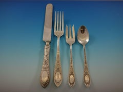 Adam by Whiting Sterling Silver Flatware Set for 12 Service 72 Pieces Dinner