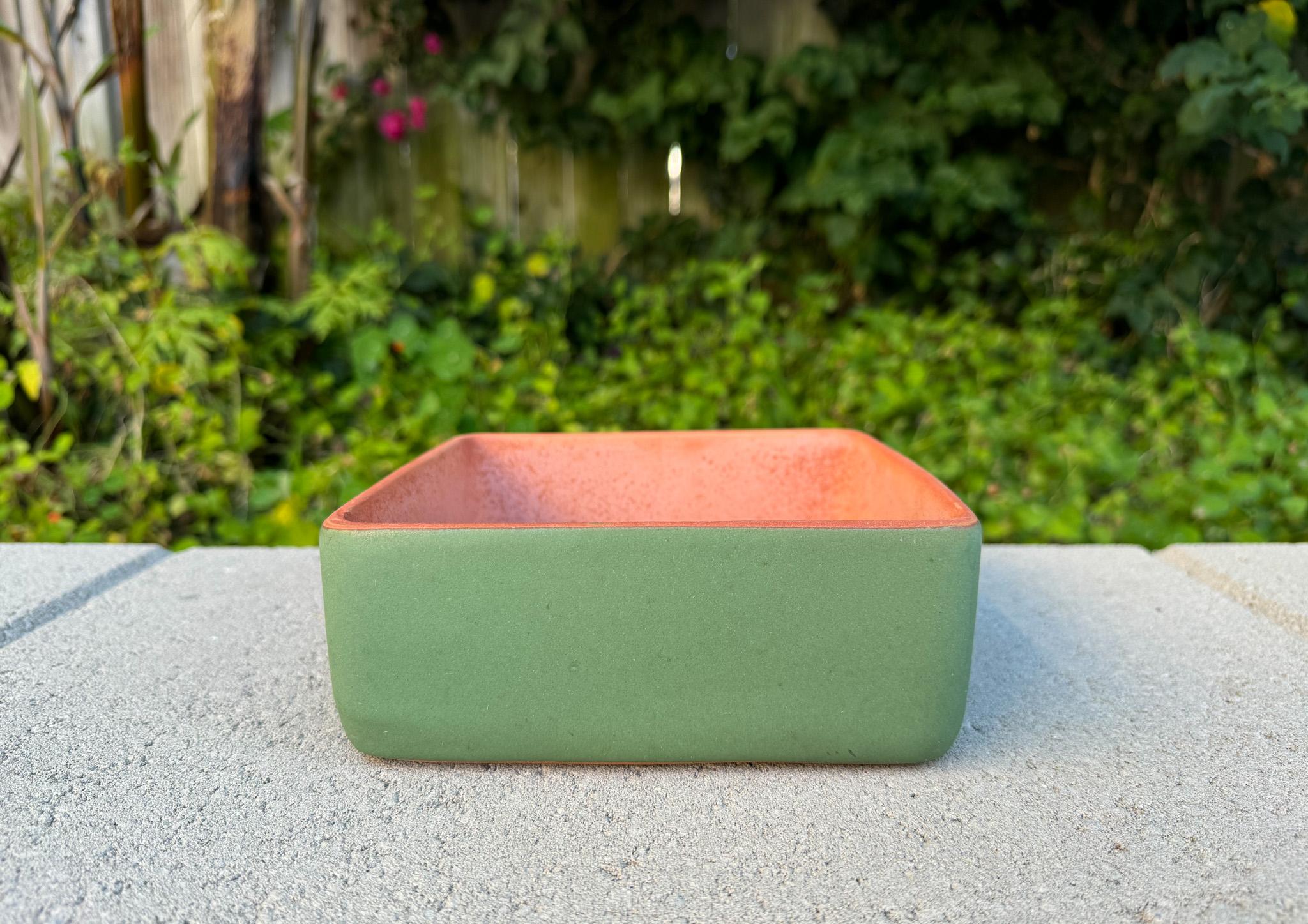 Jardinière en terre cuite verte Adam Ceramics, États-Unis, années 1960 en vente 2