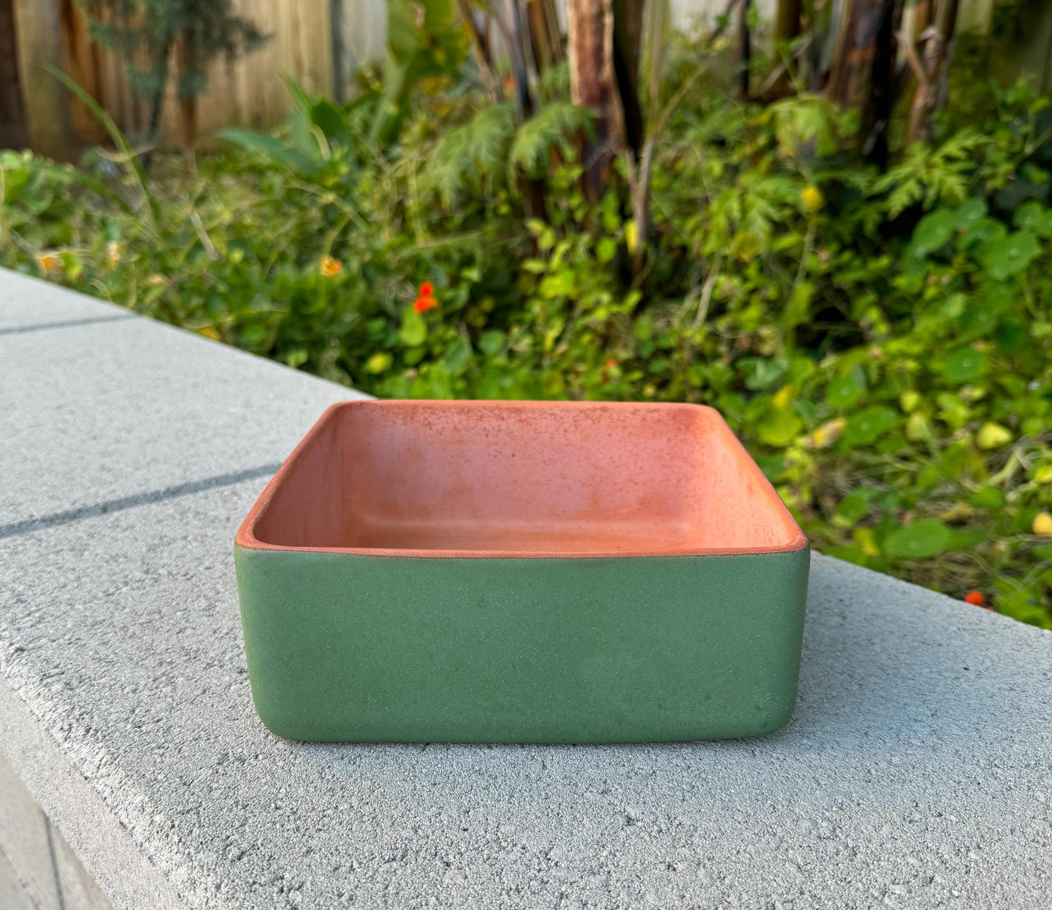 Jardinière en terre cuite verte Adam Ceramics, États-Unis, années 1960 en vente 4
