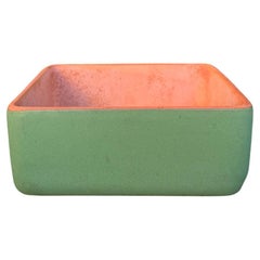 Vintage Adam Ceramics Green TerraCotta Planter, USA, 1960's