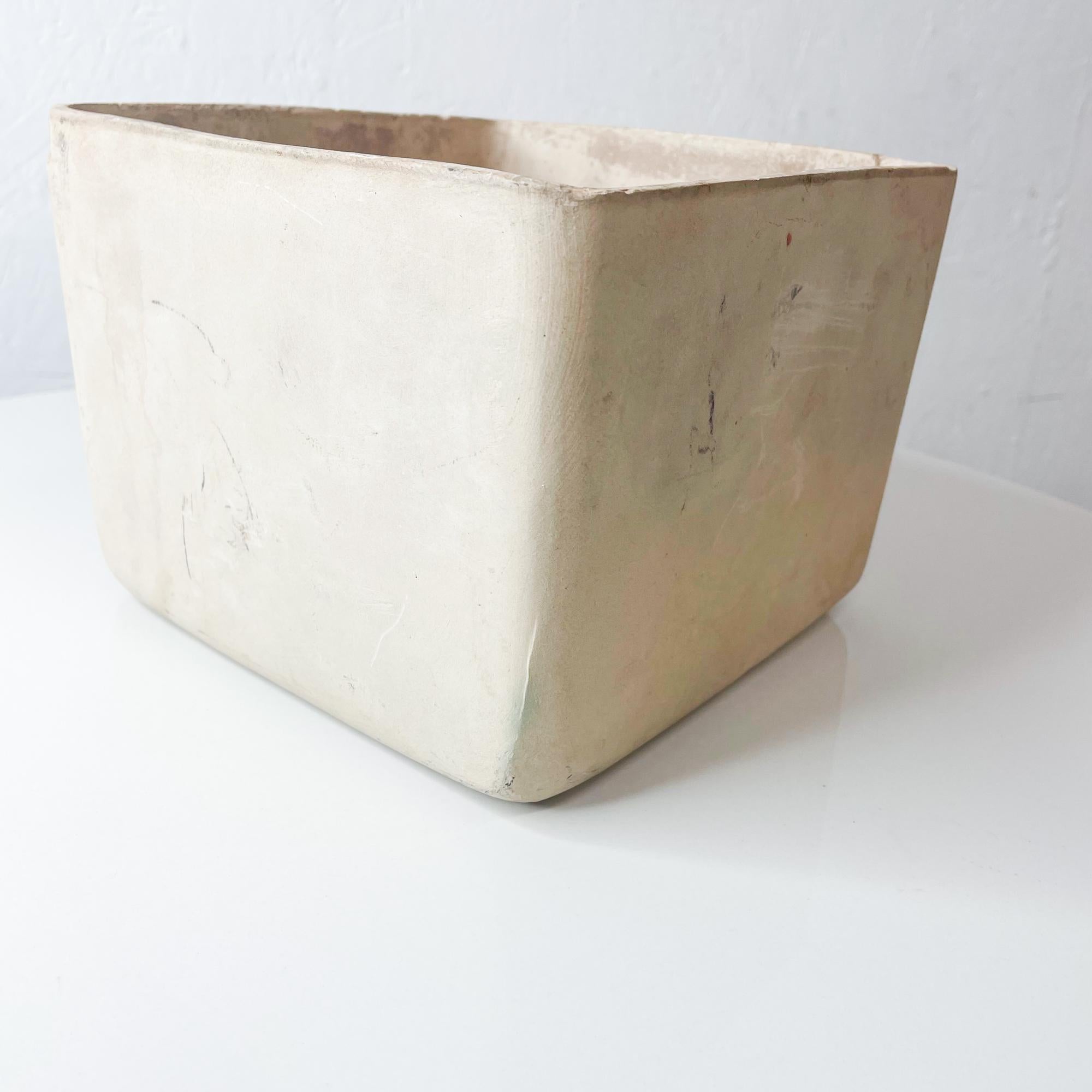 Mid-Century Modern 1960s Square Bisque Planter Style John Follis Architectural Pottery  For Sale