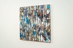 Gilded Passage - colorful, impasto, abstract expressionist, acrylic on canvas