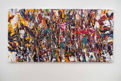 Morning Light - acrilico colorato, impasto, espressionismo astratto su tela