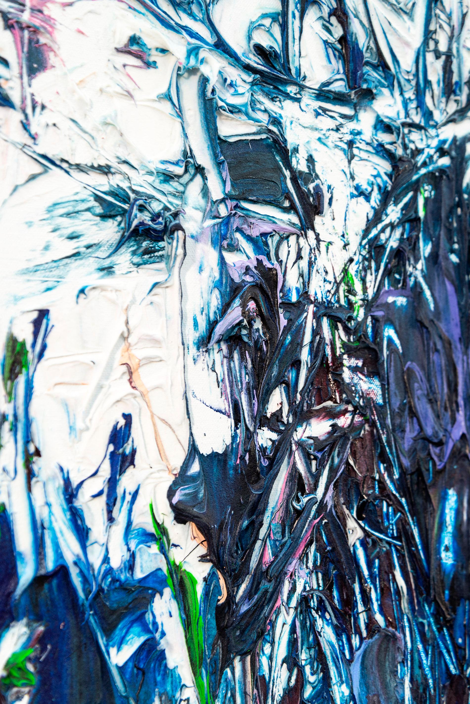 Northern Lights - bold, impasto, abstract expressionist, acrylic on canvas 2