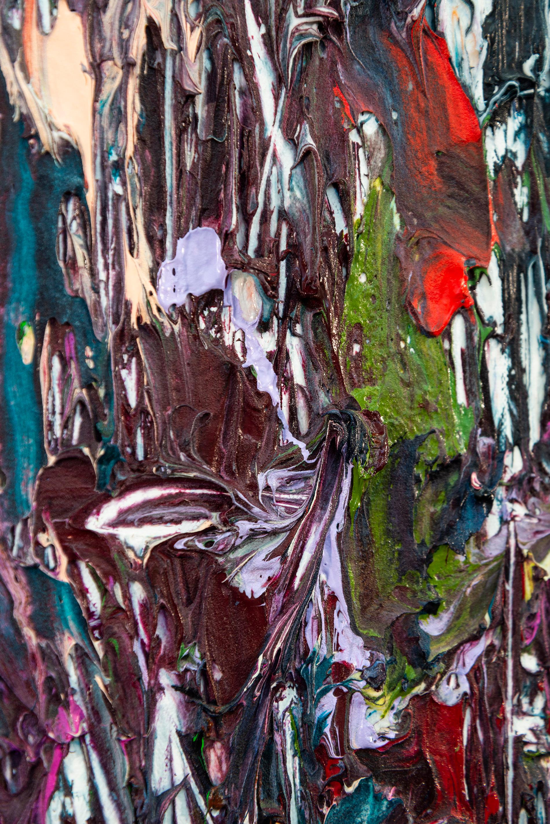 Northern Lights - bold, impasto, abstract expressionist, acrylic on canvas 3