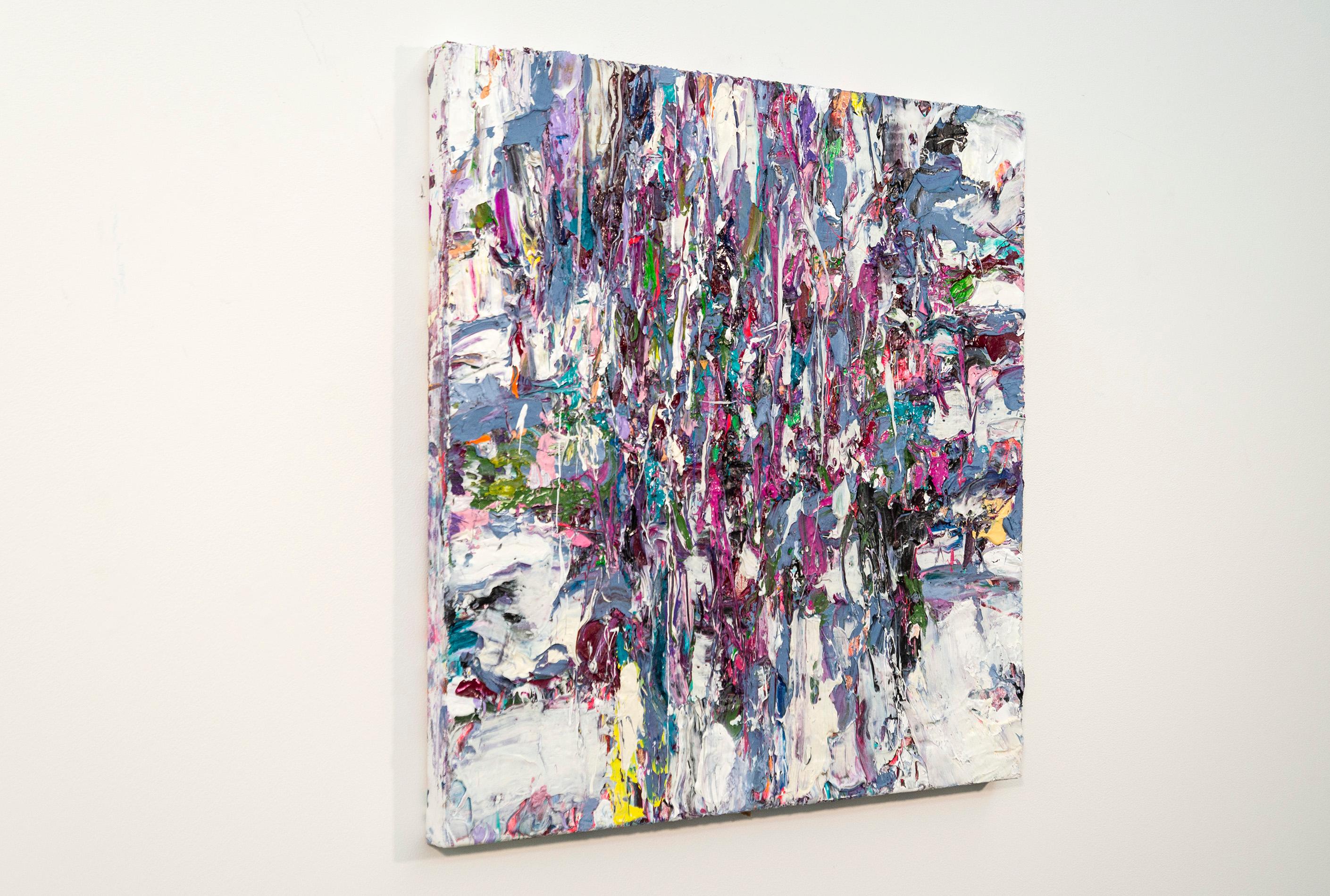 Pie in Sky – farbenfrohes, Impasto, abstrakter Expressionismus, Acryl auf Leinwand (Zeitgenössisch), Painting, von Adam Cohen