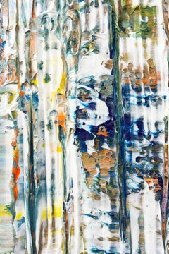 Subconsciente estacional - atrevido, empastado, expresionista abstracto, acrílico sobre lienzo