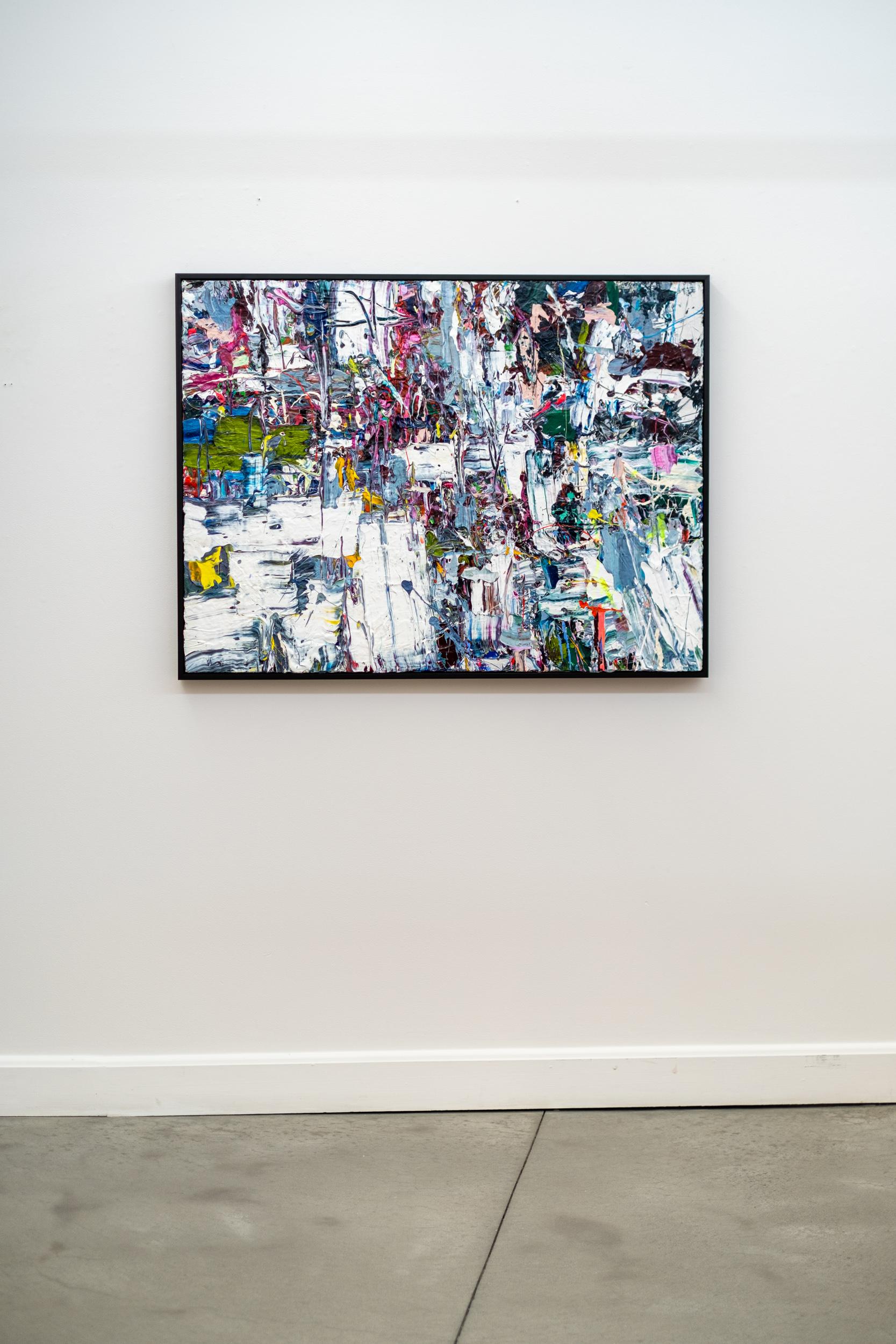 Signs of Feeling - colorful, impasto, abstract expressionist, acrylic on canvas - Contemporary Painting by Adam Cohen
