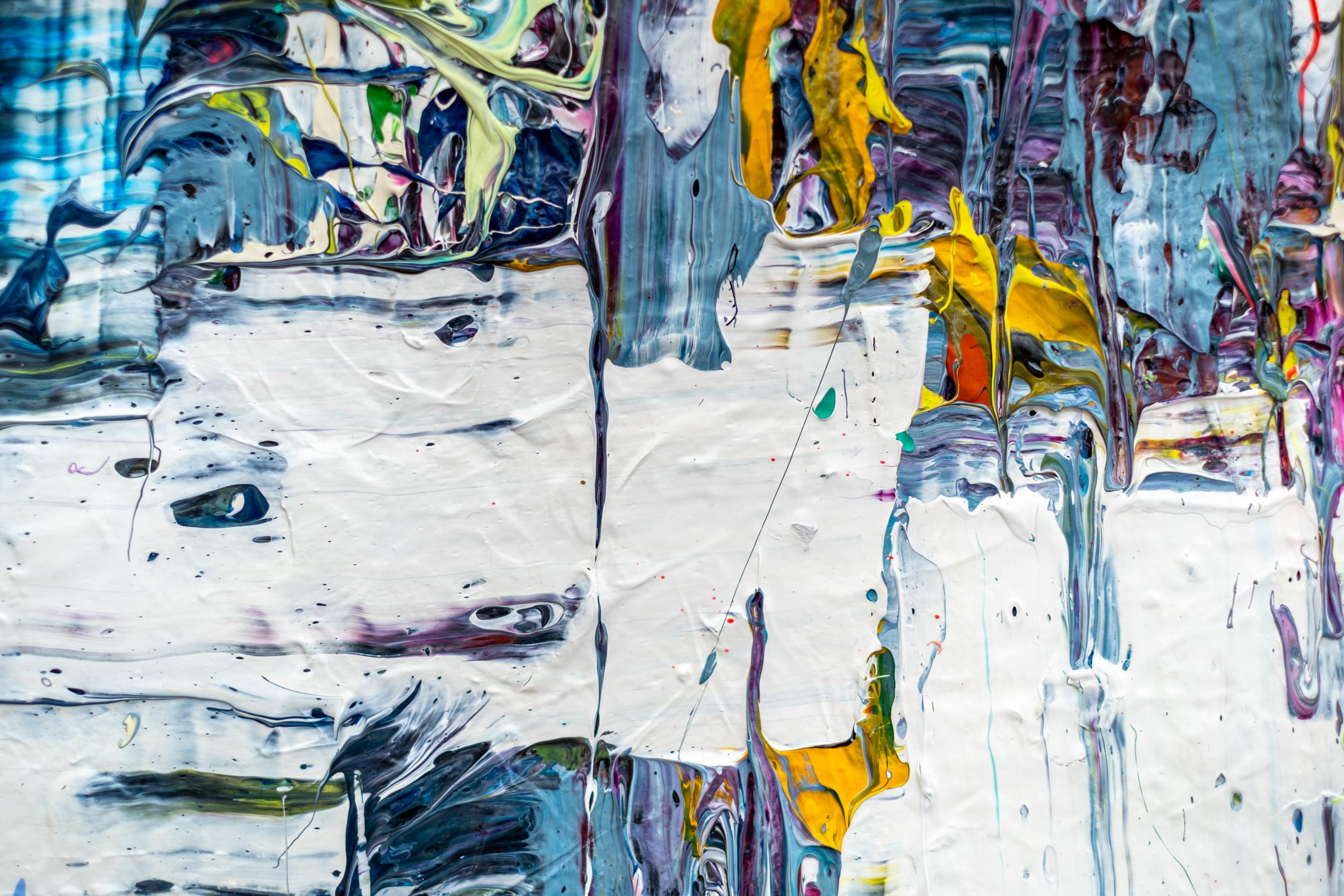 Signs of Feeling - colorful, impasto, abstract expressionist, acrylic on canvas For Sale 5