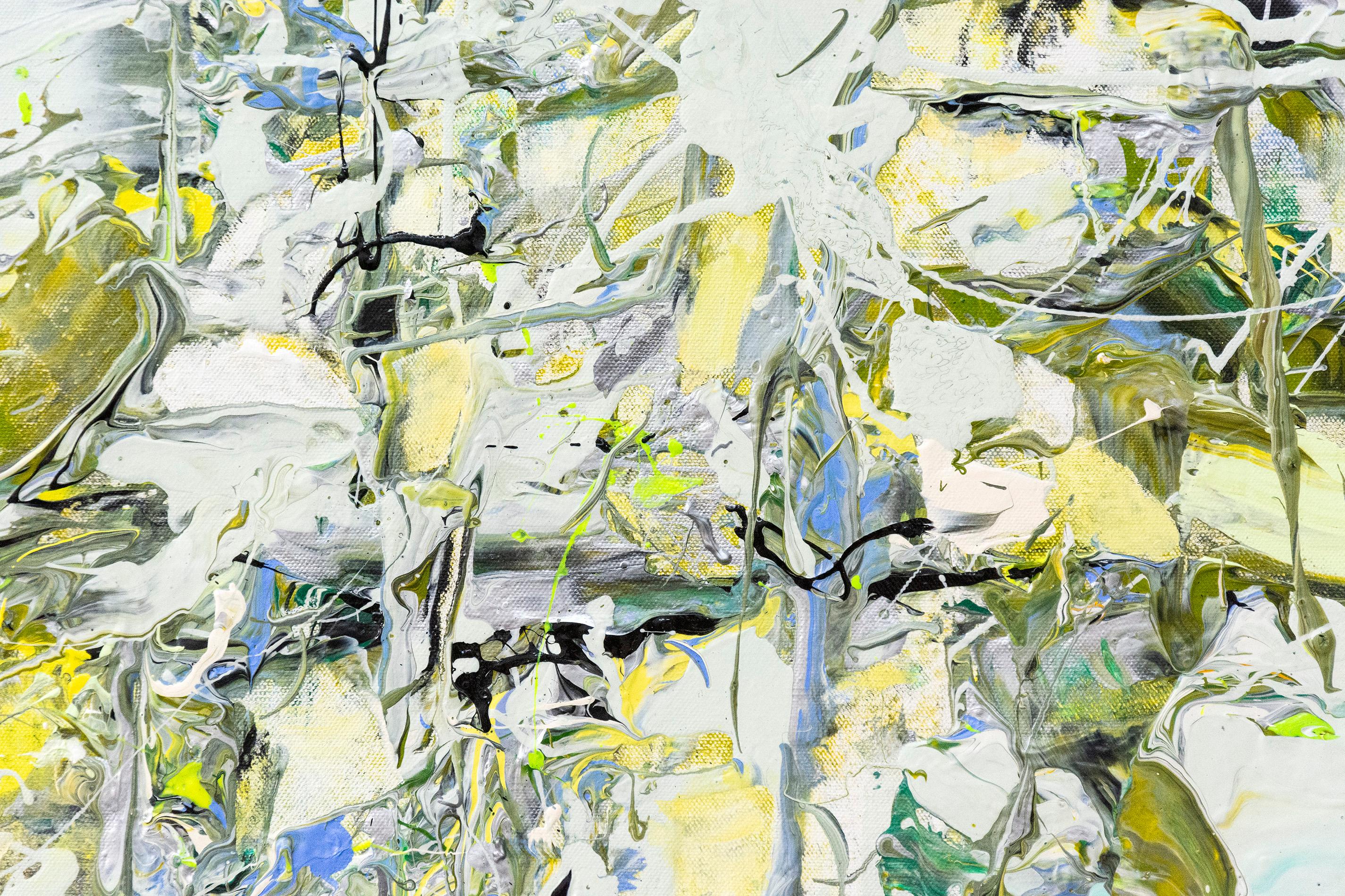 Espacios silenciosos - brillante, audaz, empastado, expresionista abstracto, acrílico sobre lienzo - Painting de Adam Cohen